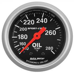 Sport-Comp™ Mechanical Oil Temperature Gauge
